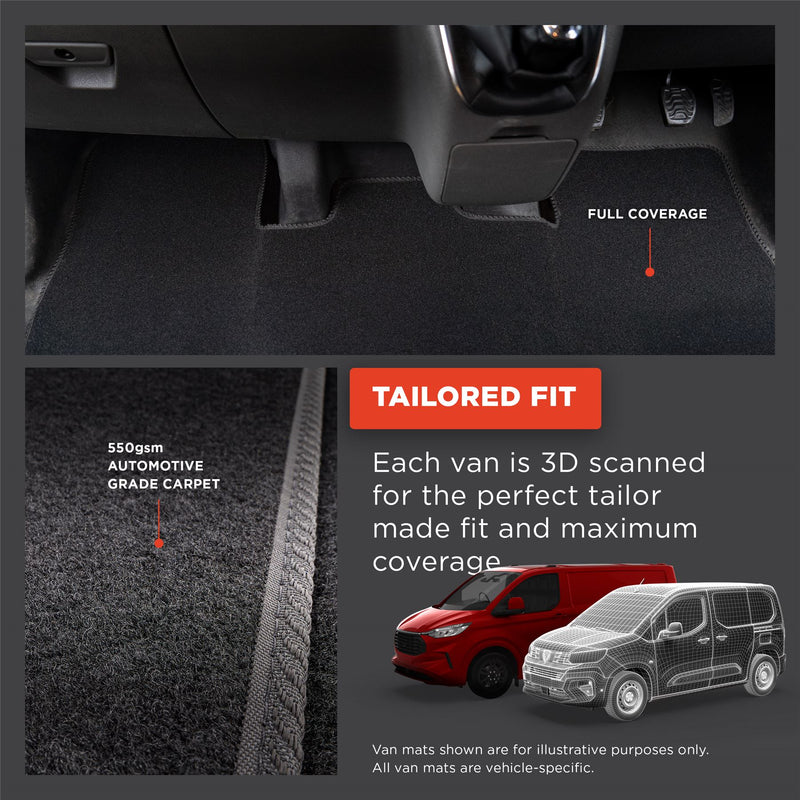 Mitsubishi L200 1996-2008 Carpet Carpet Floor Mats [Double Cab models]