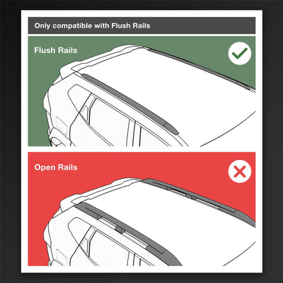 Mini 5-Türer Schrägheck Aluminium-Dachträger (bündig) 115 cm (2021-2024)