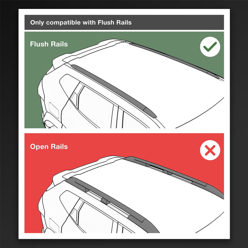 Mini 5-Türer Schrägheck Aluminium-Dachträger (bündig) 115 cm (2021-2024)