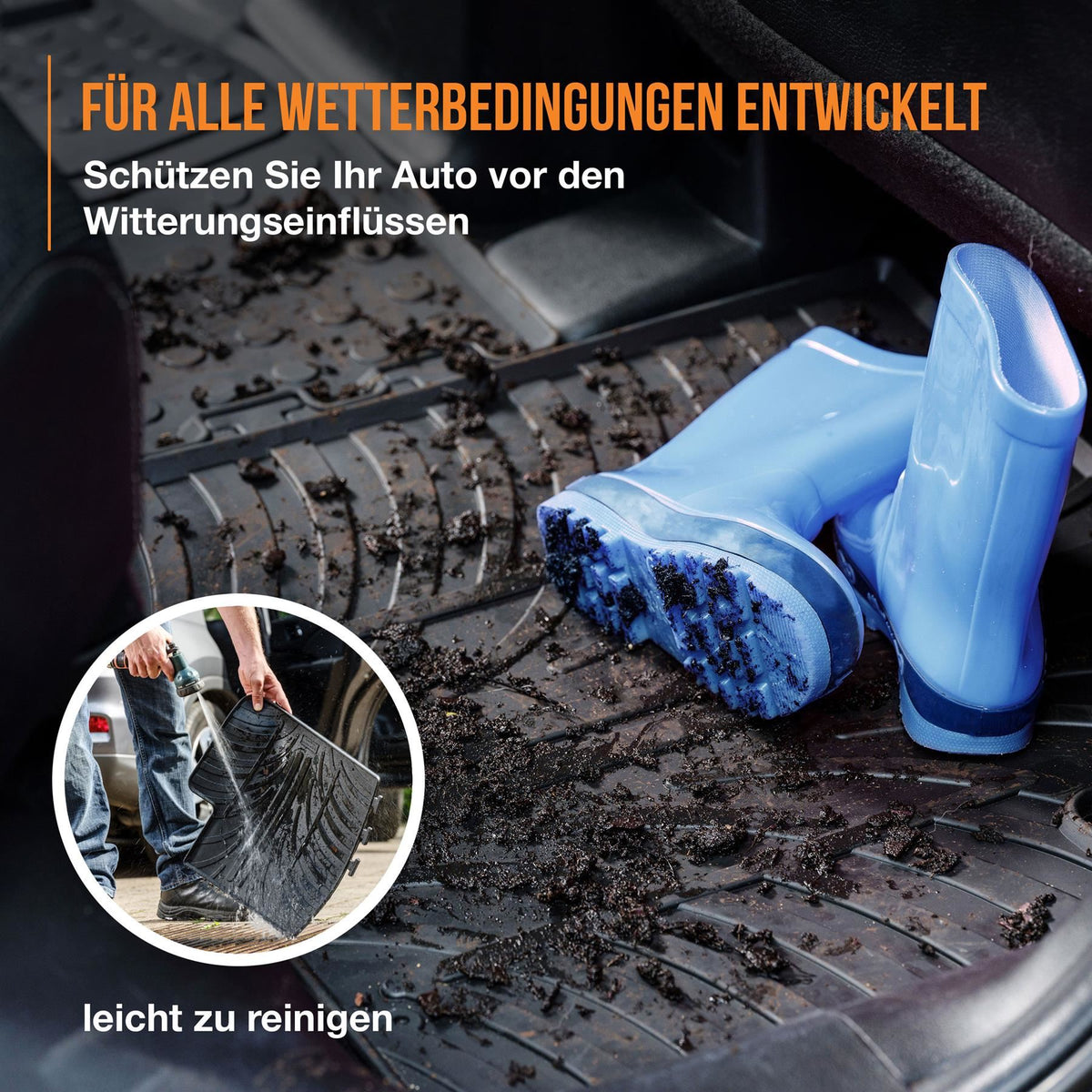 Travall Fußmatten Set Für Renault Symbioz 2024 - 100% Passgenaue Gummimatten Schwarz