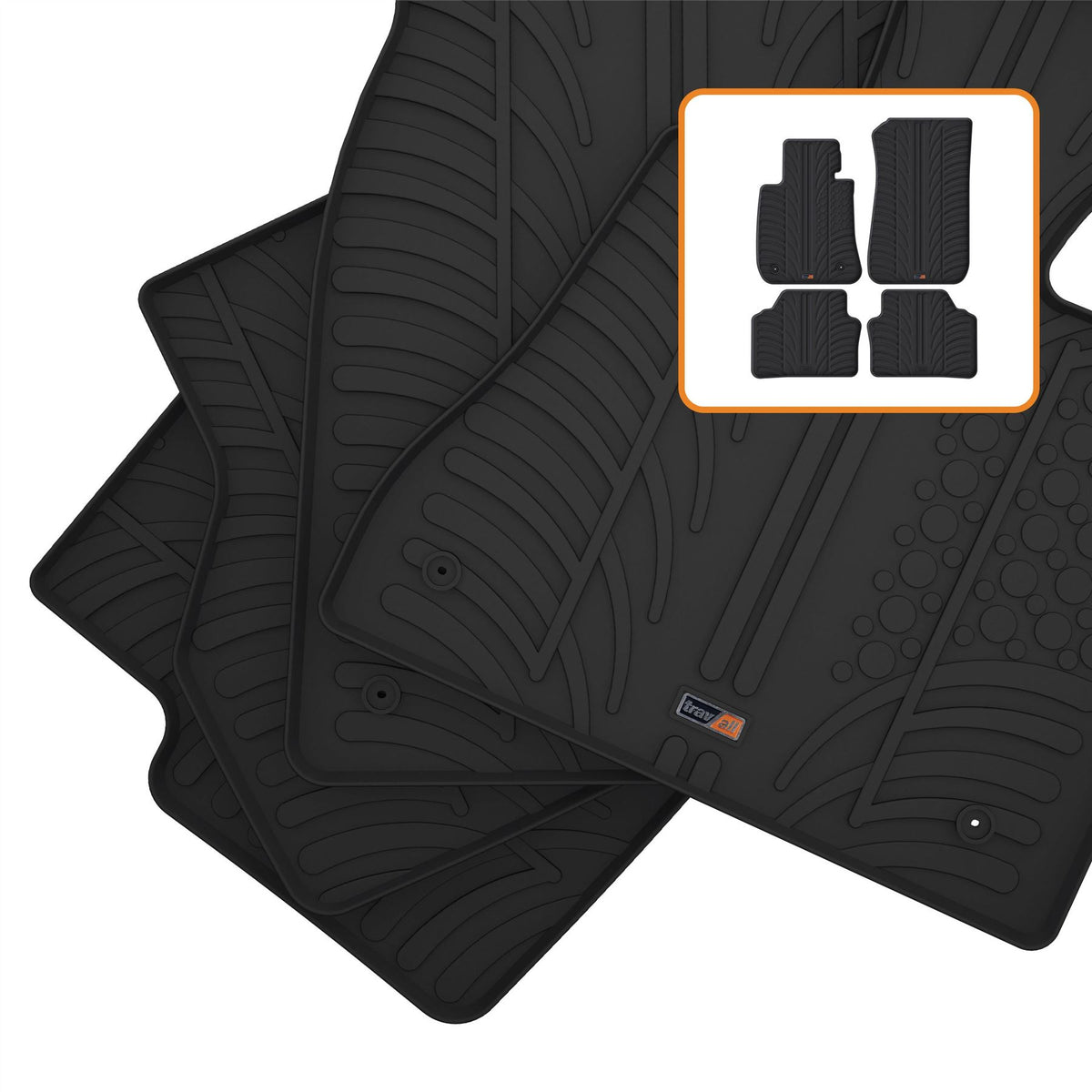 BMW 3 Series Saloon Rubber Car Mats (2005-2011)