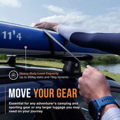 Mini 5-Türer Schrägheck Aluminium-Dachträger (bündig) 115 cm (2021-2024)