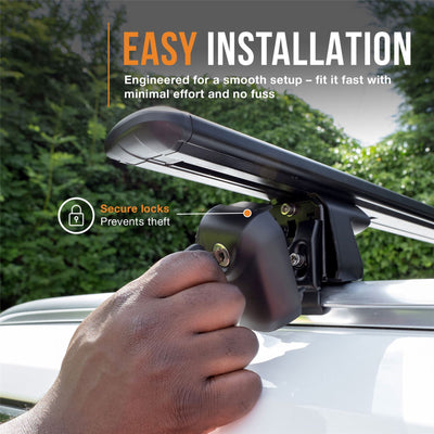 Mini 5-Türer Schrägheck Aluminium-Dachträger (bündig) 115 cm (2021-2024)