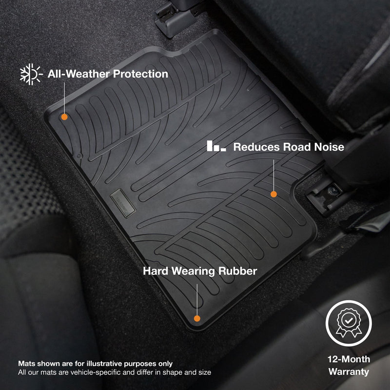 Nissan Rogue Rubber Car Mats (2016-2024)