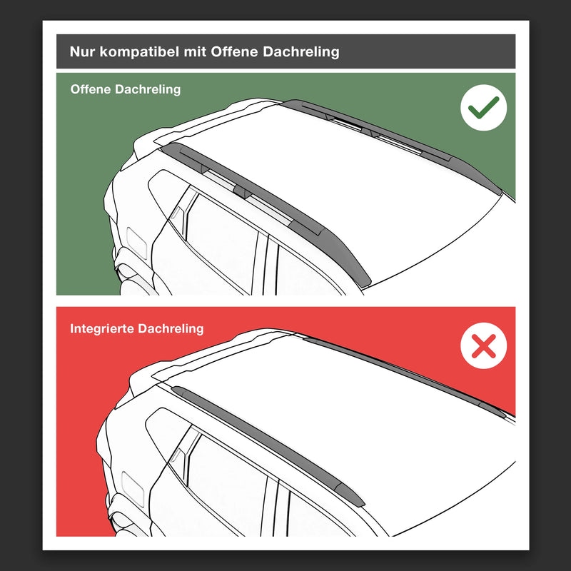 Ford Grand C-Max Aluminium-Dachträger (Offen) 125 cm (2010-2019)