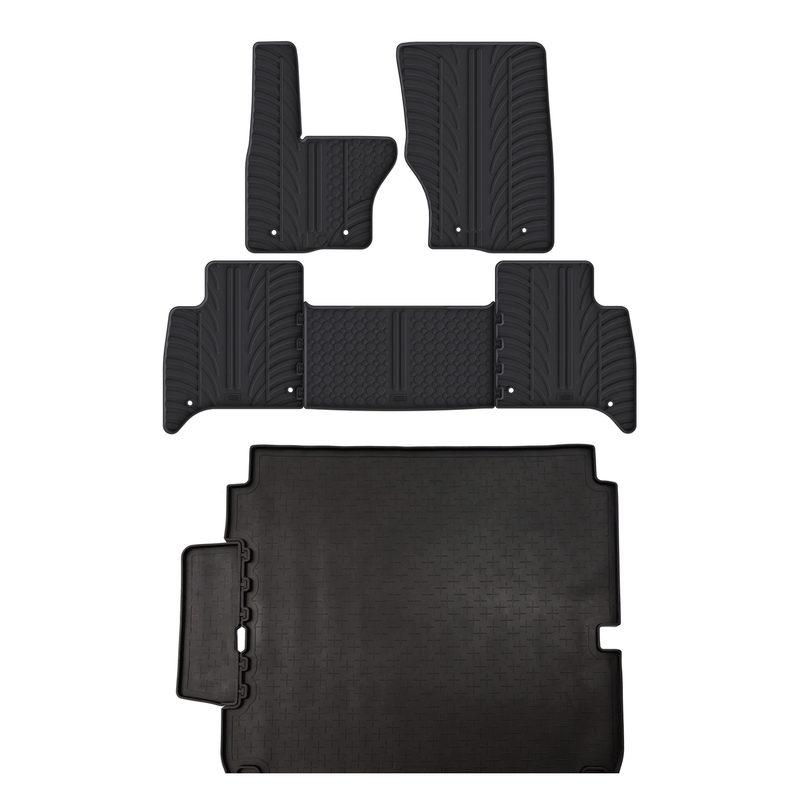 Set aus Gummi-Kofferraumwanne und Gummi-Autofußmatten für Land Rover Discovery (2017-)