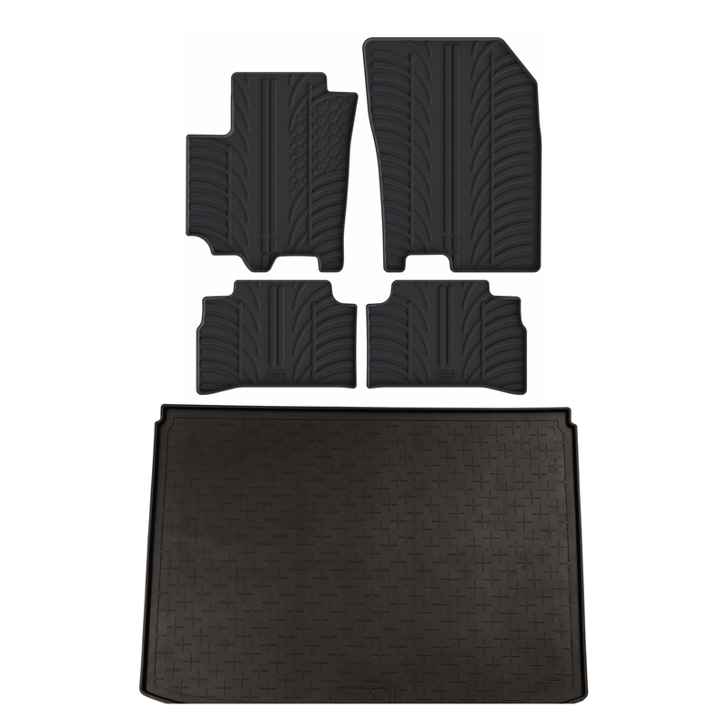 Set aus Gummi-Kofferraumwanne und Gummi-Autofußmatten für Suzuki Vitara (2015-)